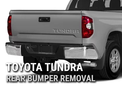 2014-2018 Toyota Tundra Rear Bumper Removal