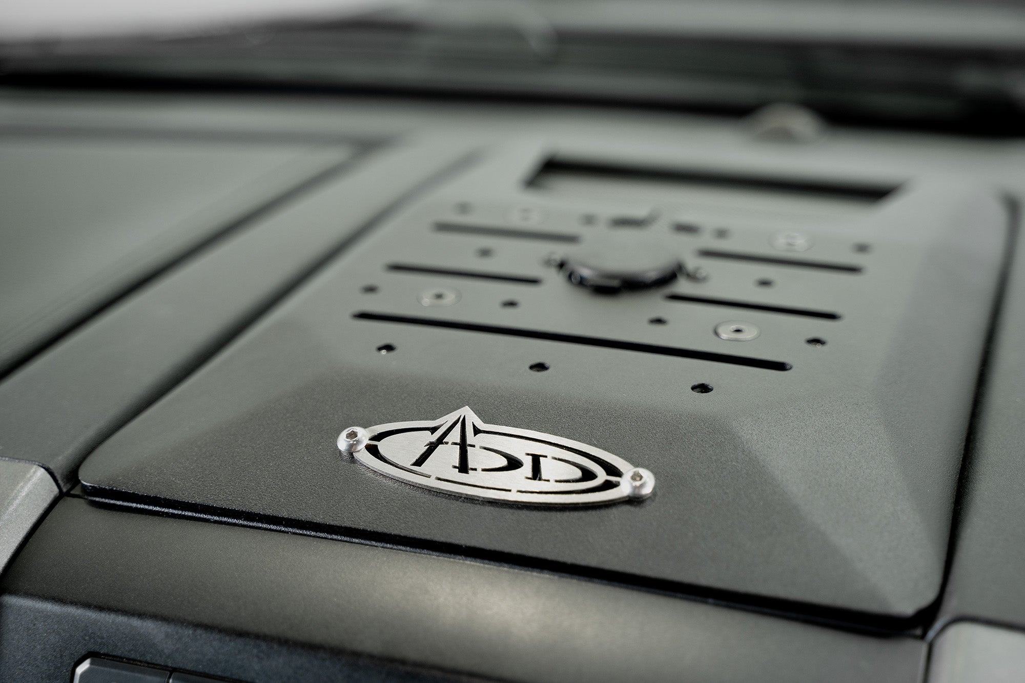 ADD Logo Plate on the 2017-2020 Ford F-150 & F-150 Raptor Digital Device Dash Mount
