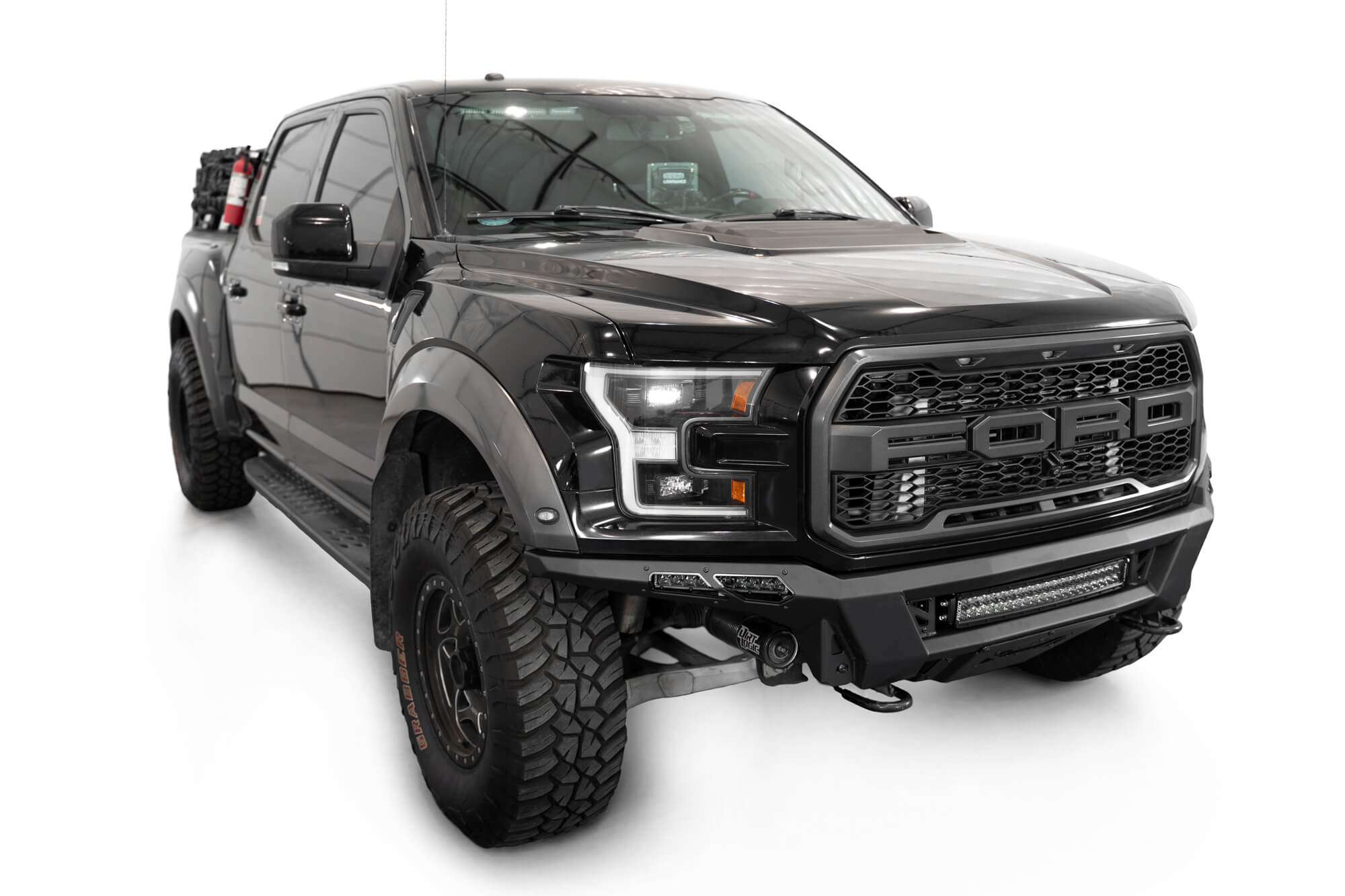 High clearance with the 2017-2020 Ford F-150 Raptor Phantom Front Bumper