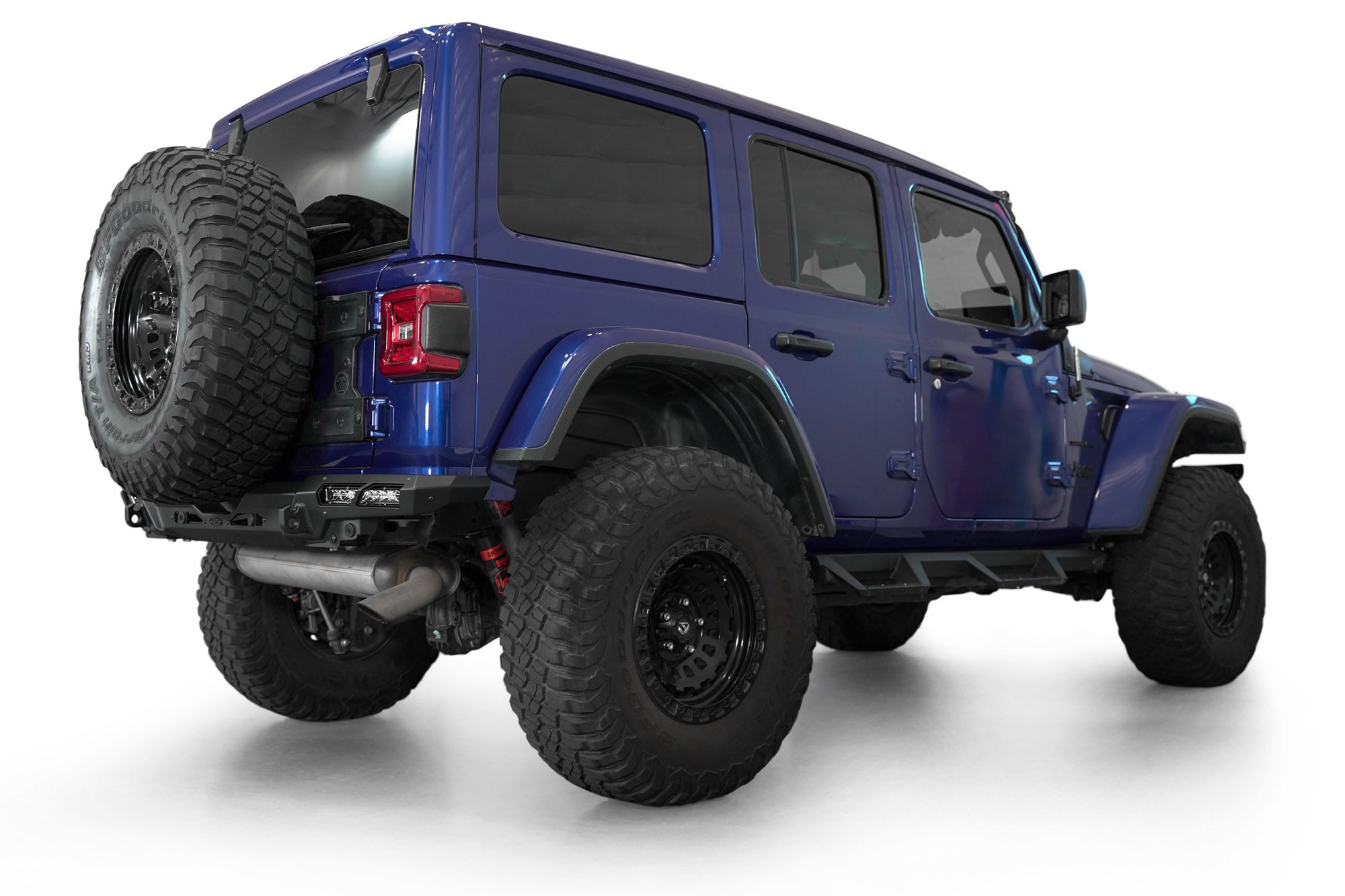 Phantom Rear Bumper for the 2018-2024 Jeep Wrangler JL, passenger side profile