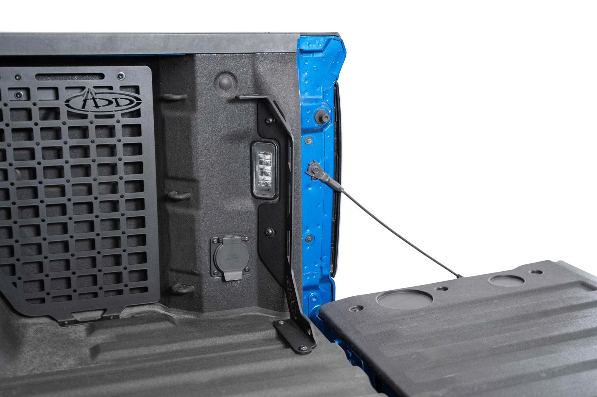 Bed Channel Stiffeners for the 2019-2024 Chevy/GMC 1500, side angle