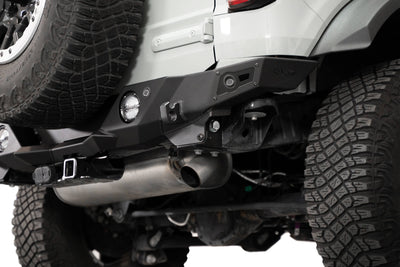 Sensors, mounts, and tow hitch on 2021-2023 Ford Bronco Krawler Rear Bumper
