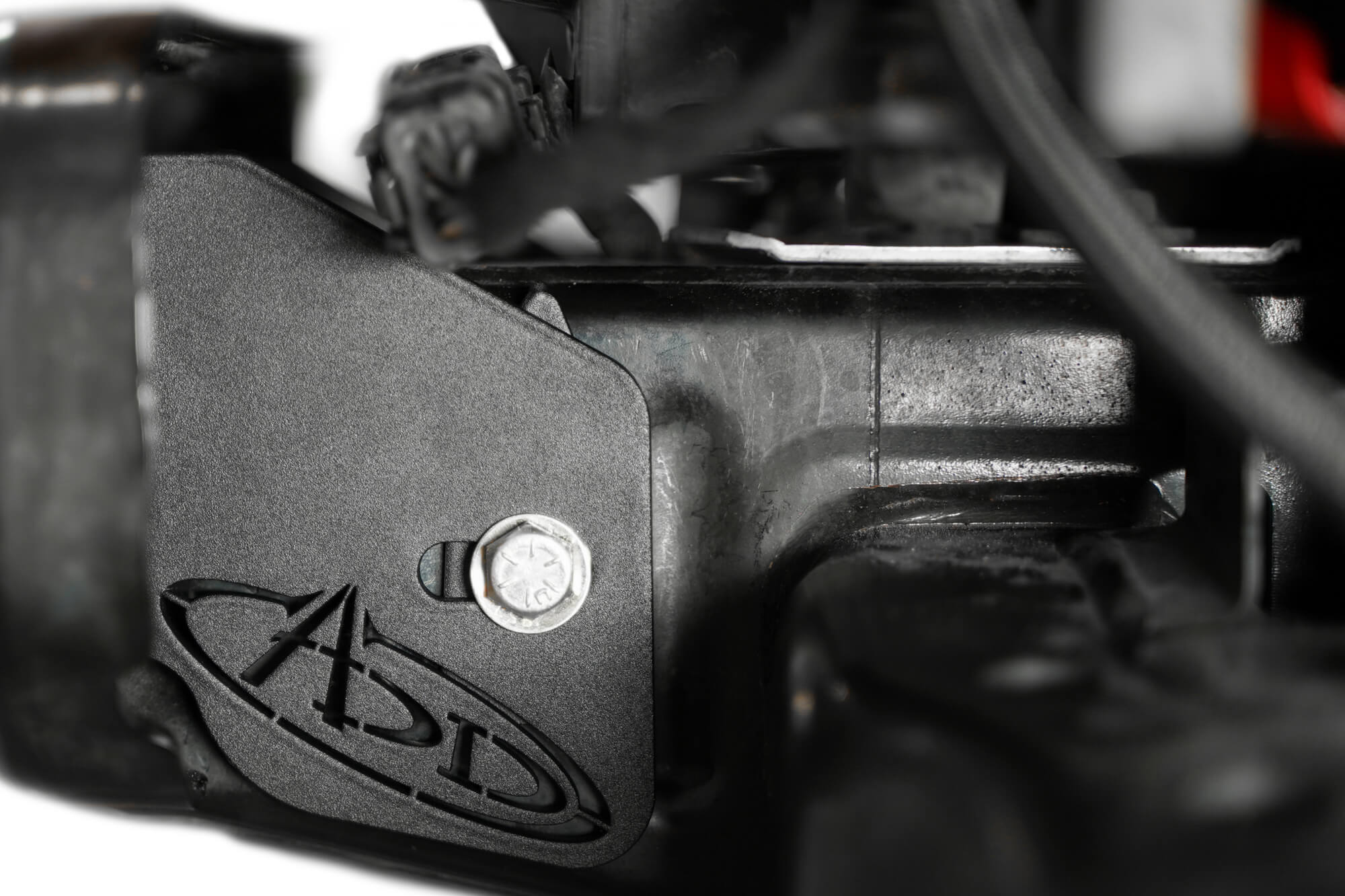 ADD Logo cutout on the 2021-2023 Ford Bronco & Bronco Raptor Frame Horn Gusset Kit