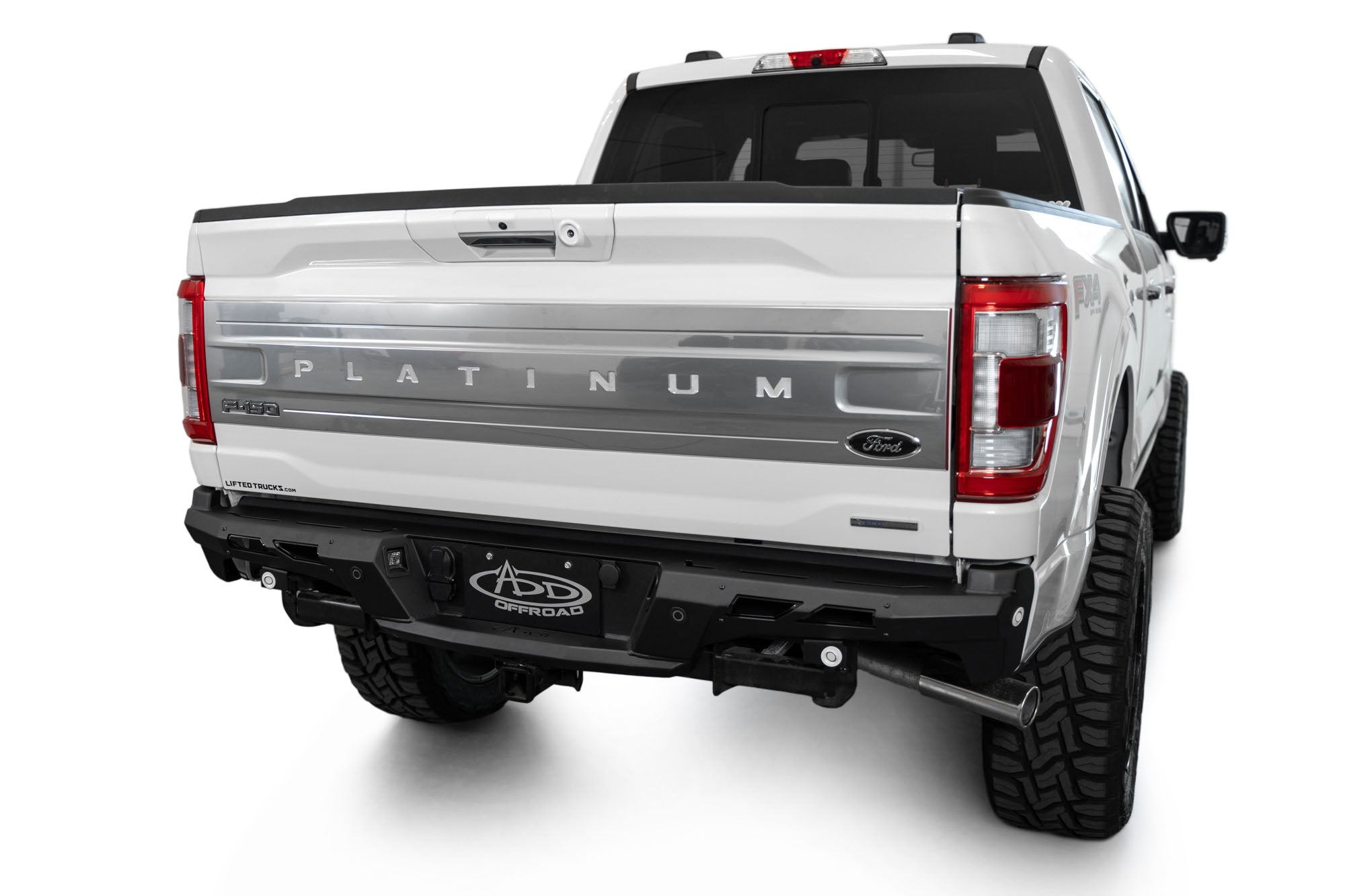 Low profile Black Label Rear Bumper for the 2021-2024 Ford F-150
