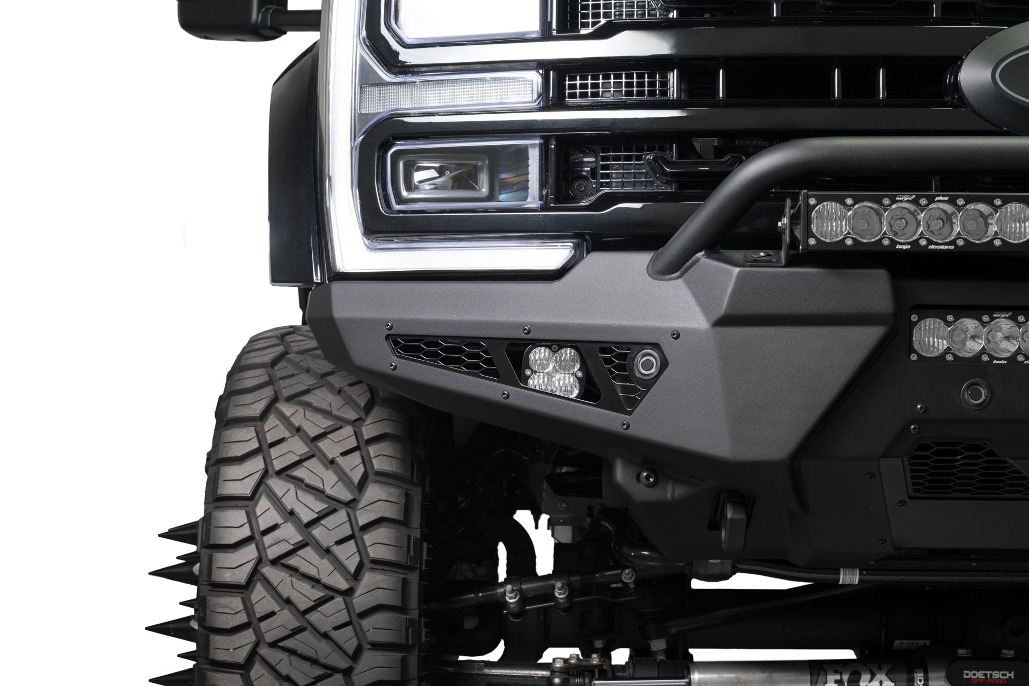 Side pod lighting for the HoneyBadger Front Bumper w/ Top Hoop for the 2023-2025 Ford Super Duty