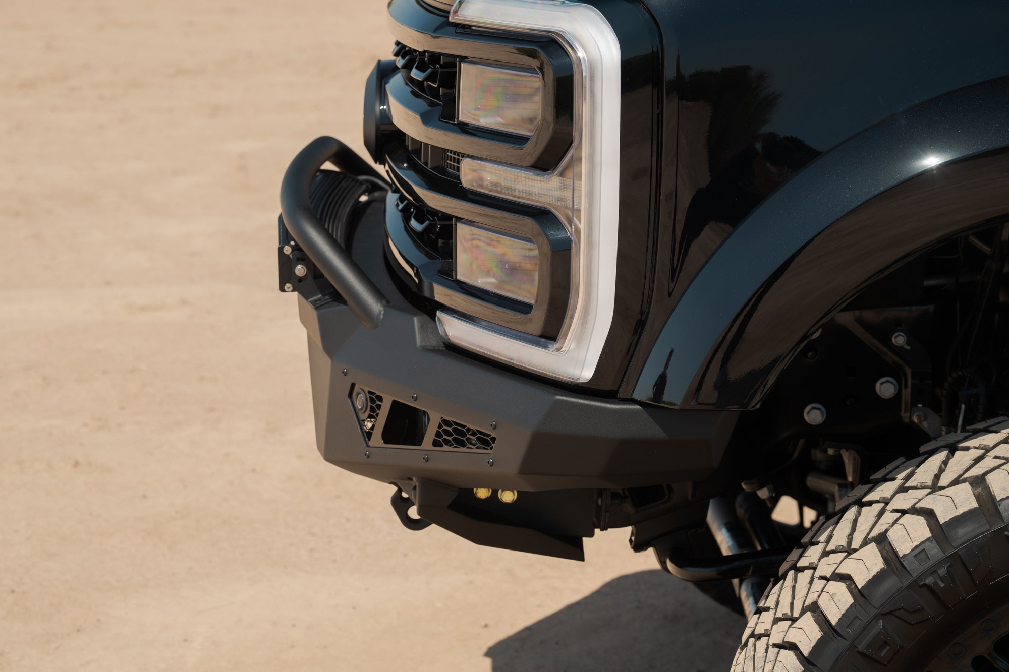 2023-2025 Ford Super Duty HoneyBadger Front Bumper w/ Top Hoop
