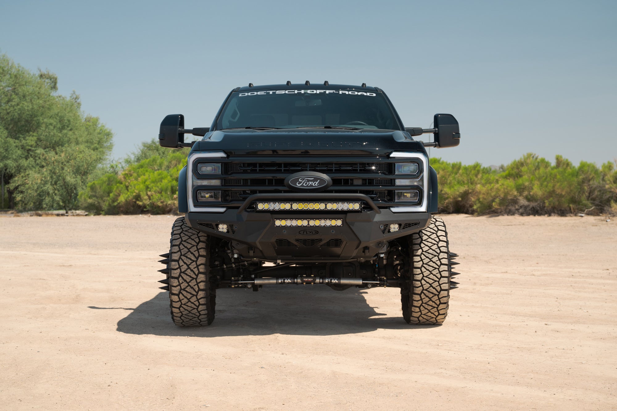 2023-2025 Ford Super Duty HoneyBadger Front Bumper w/ Top Hoop