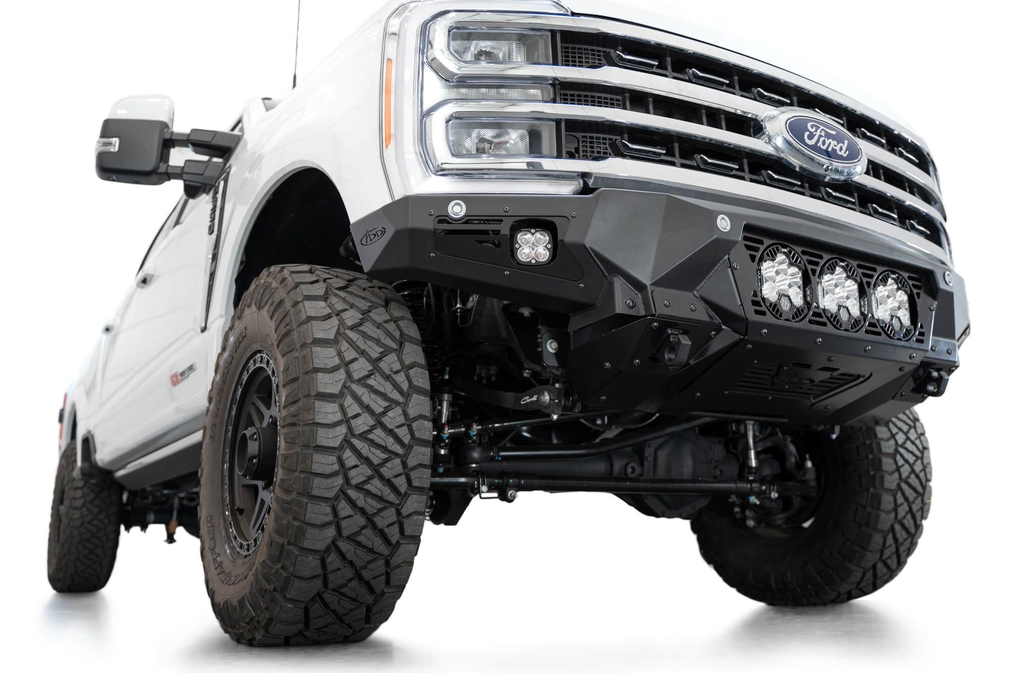 2023 Ford Super Duty Bomber Front Bumper with Baja Designs Lights, Side Cube Lights