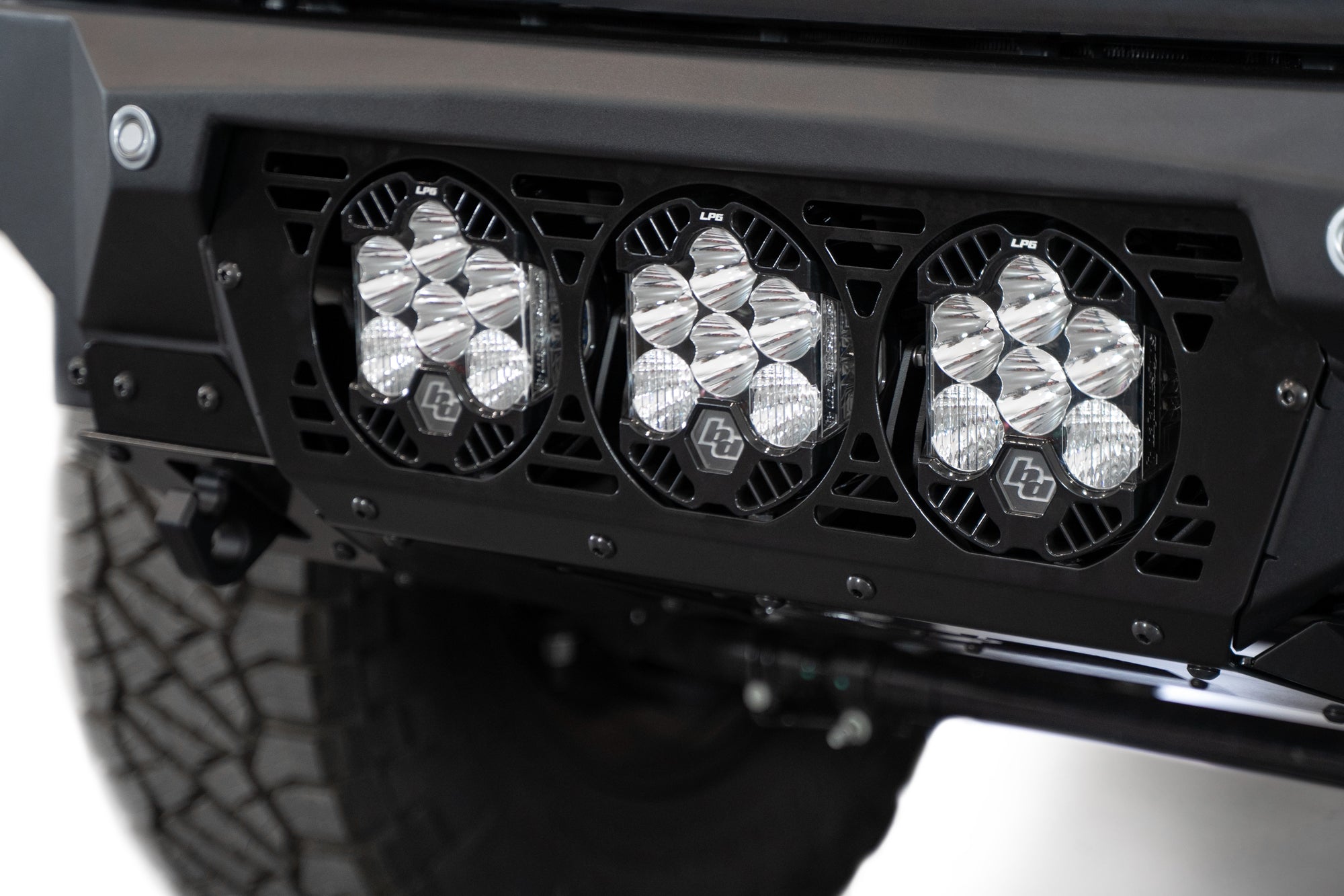 2023 Ford Super Duty Bomber Front Bumper with Baja Designs Lights, Center Lights