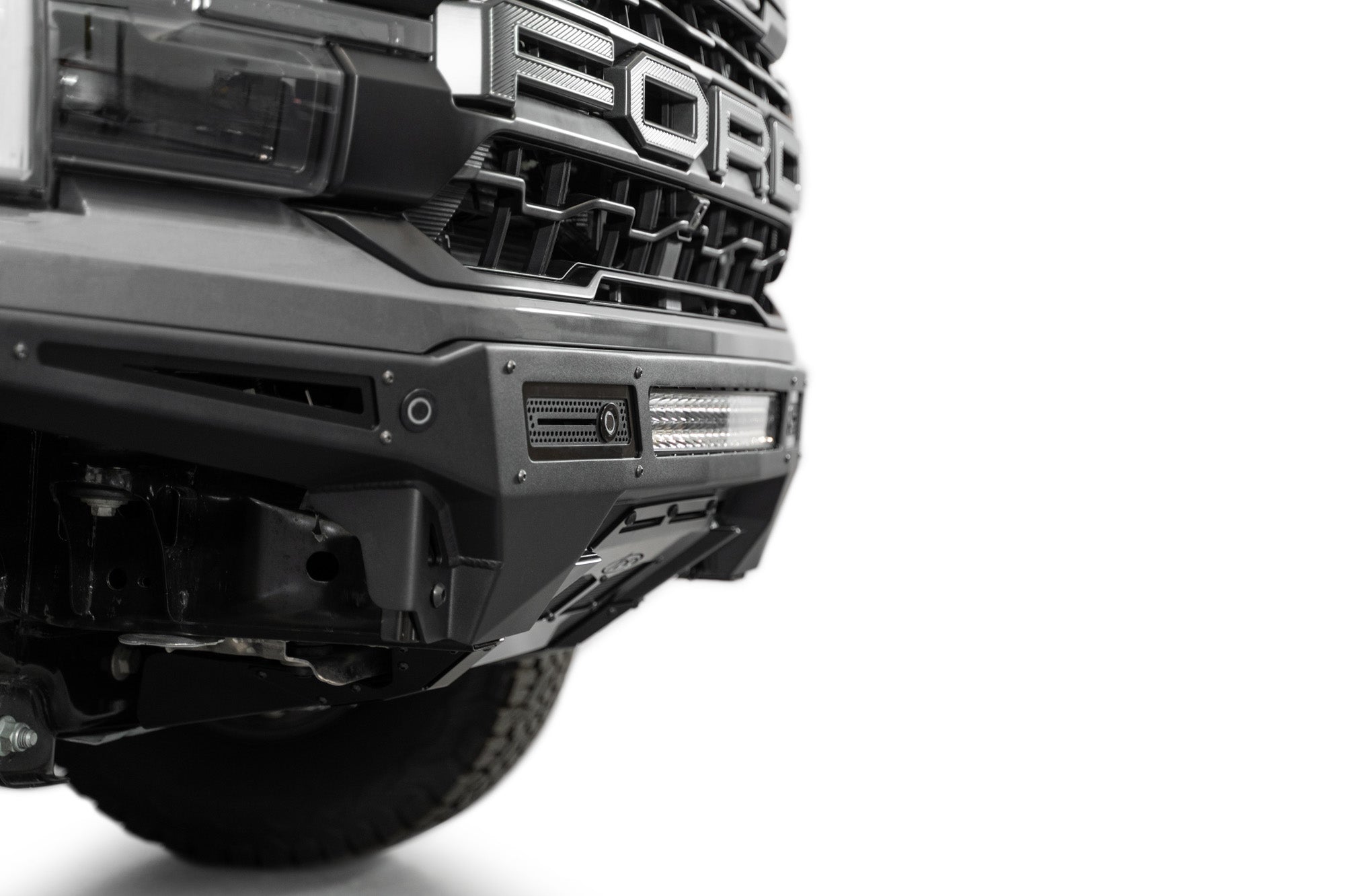 Rock Fighter Front Bumper for the 2024+ Ford F-150 Raptor parking sensors