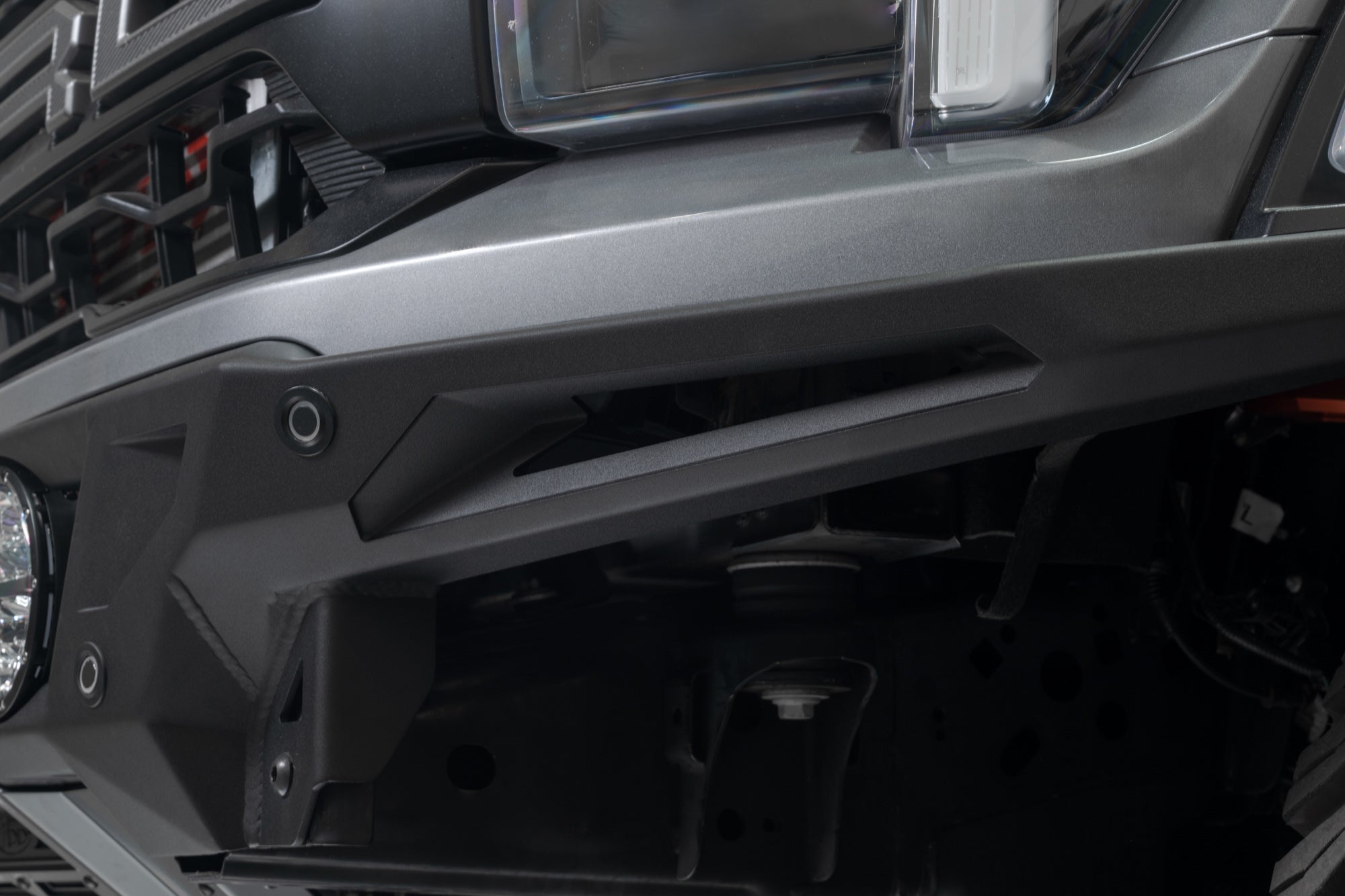 Cutouts on the ADD Edge Front Bumper for the 2021-2025 Ford F-150 Raptor