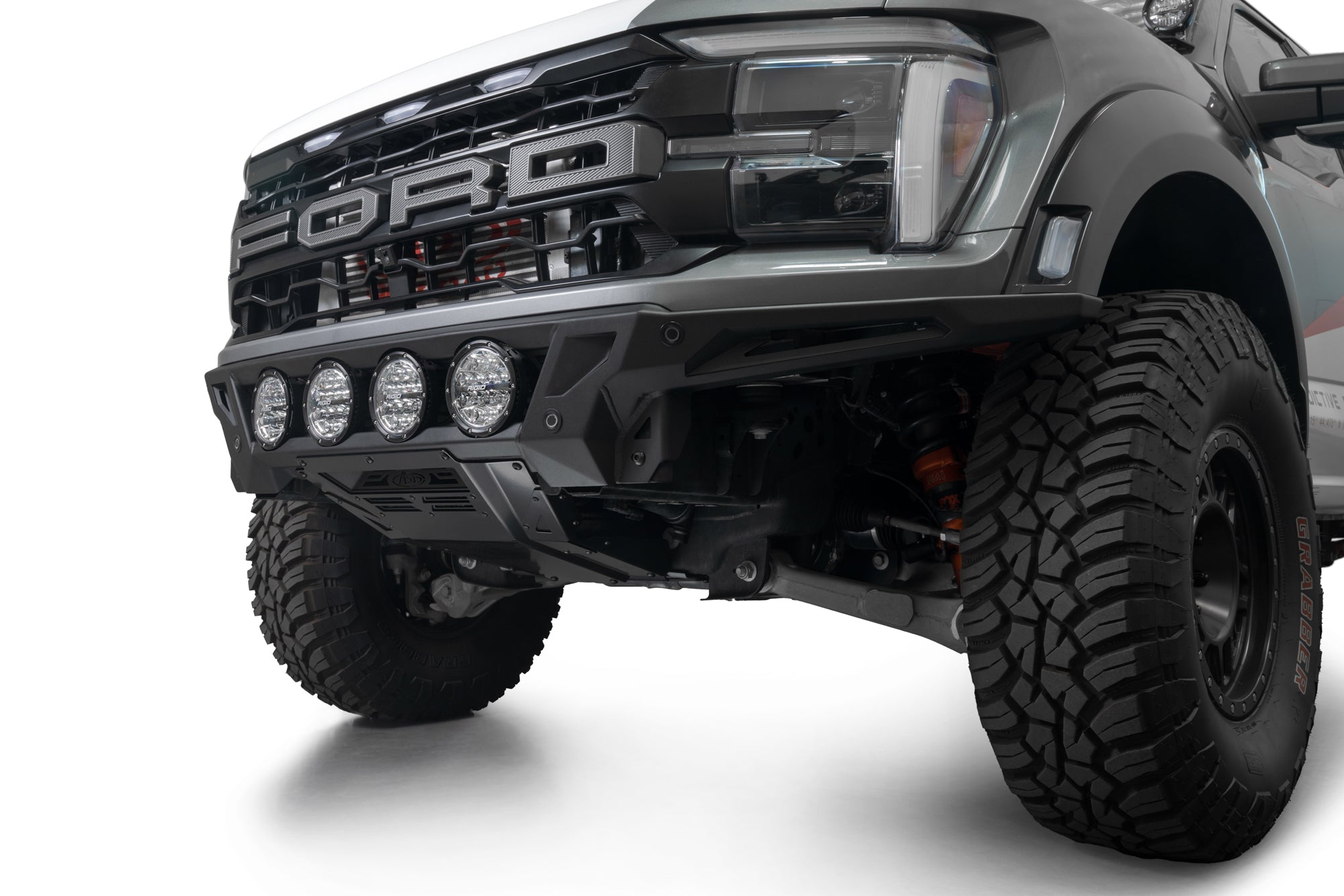 Clearance of the ADD Edge Front Bumper for the 2021-2025 Ford F-150 Raptor