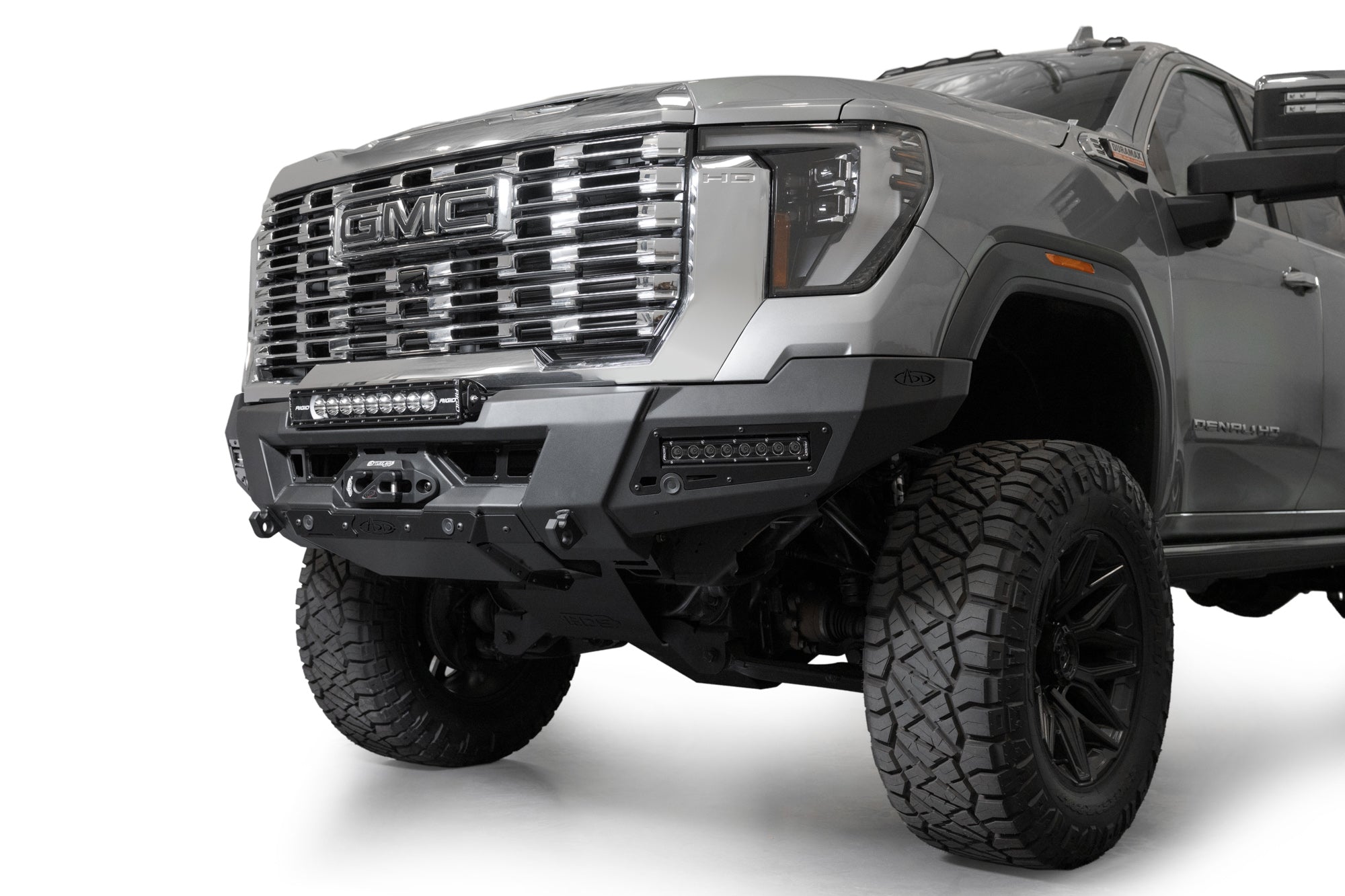 duramax bumper for fishing poles Addictive Desert Designs - 2024-2025 GMC Sierra 2500/3500 Hd Phantom Winch Front Bumper