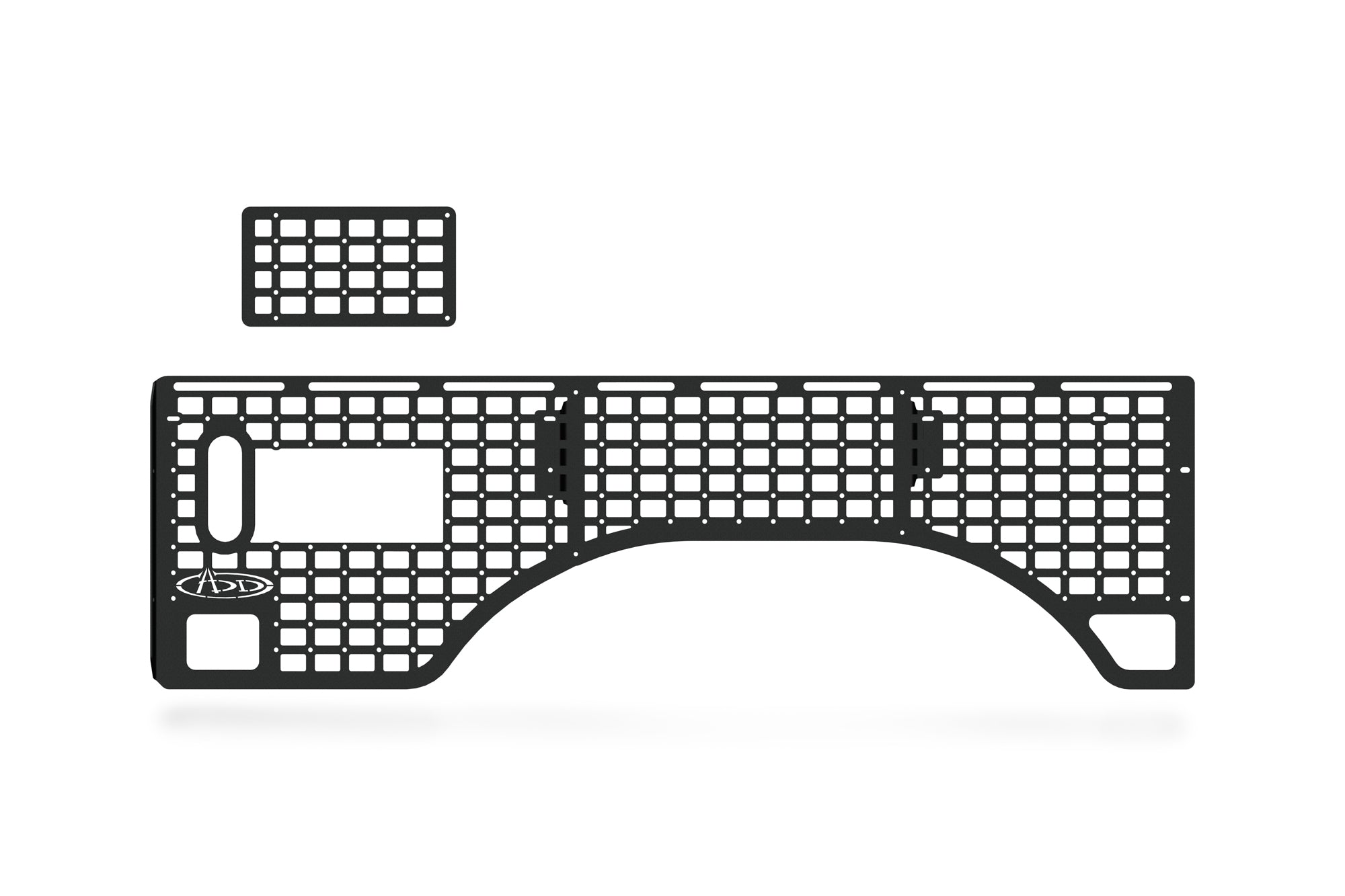 Truck Bed Molle Panel on White Background