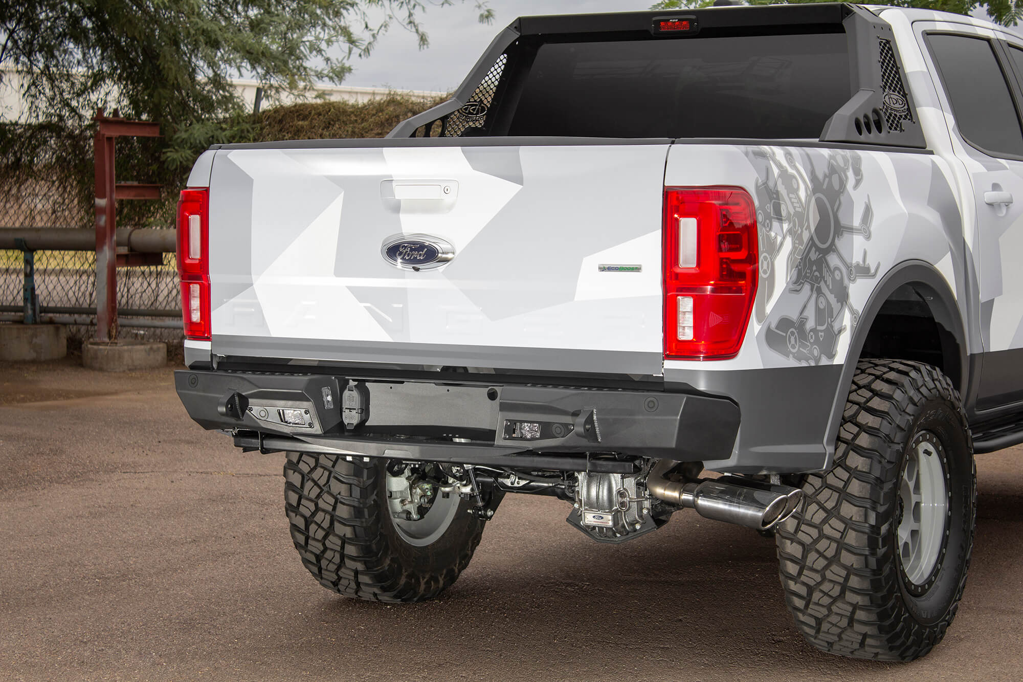 2019-2022 Ford Ranger Stealth Fighter Rear Bumper