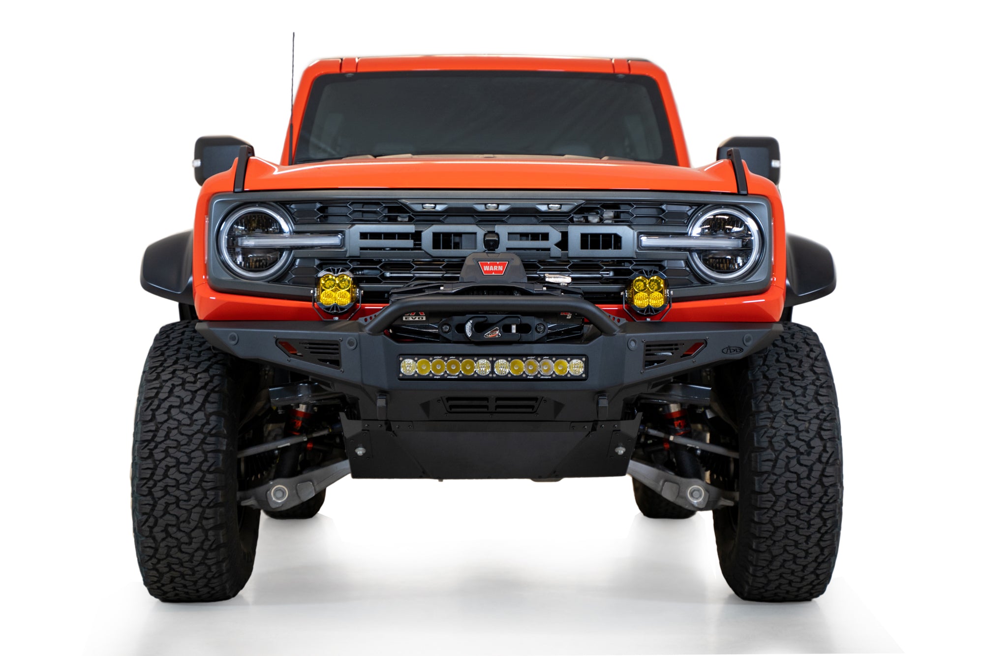 Bronco Raptor Aftermarket Winch Front Bumper