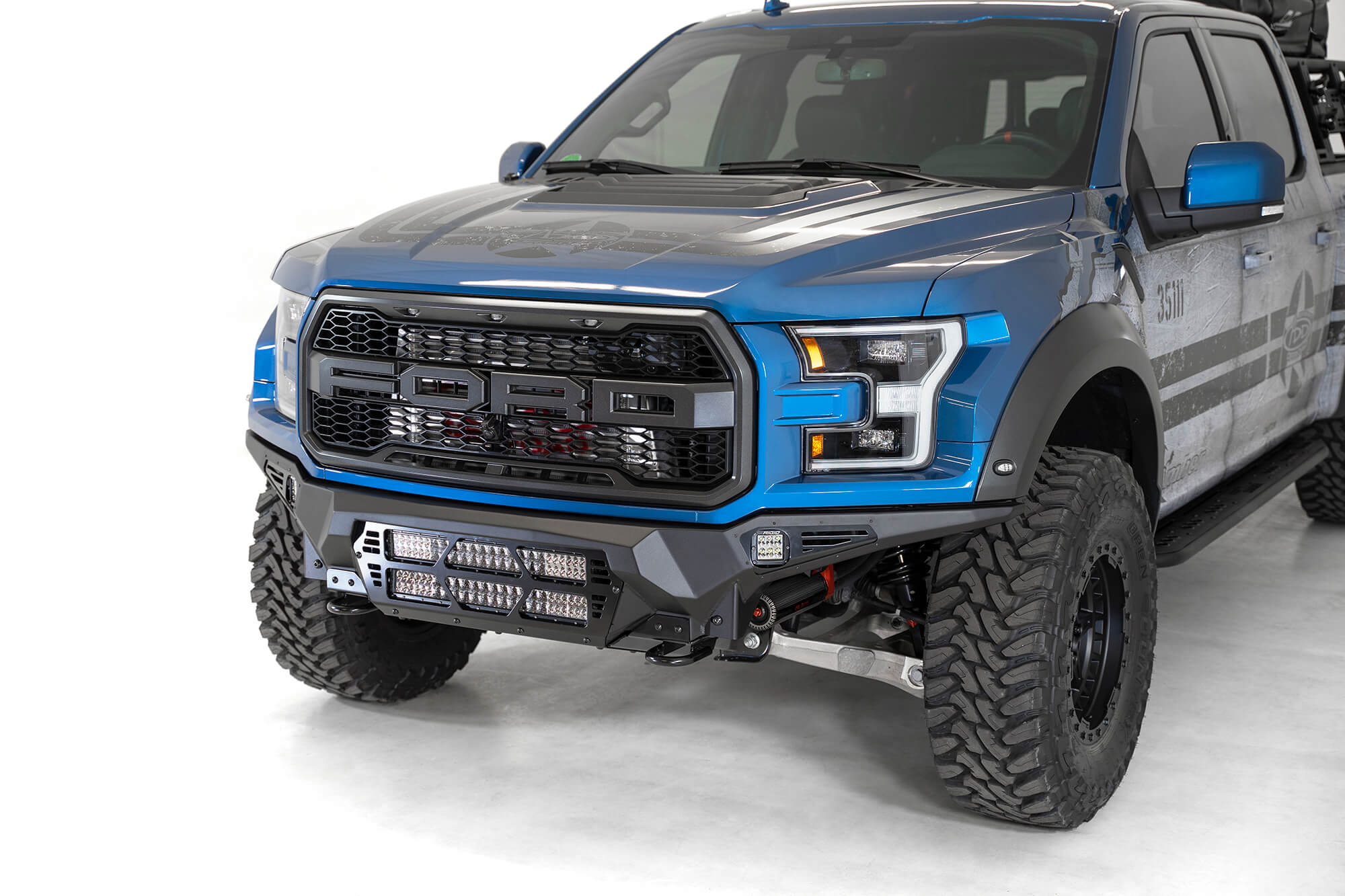 2017-2020 Ford Raptor Bomber Front Bumper | Dual 20" Light Bars | Heritage