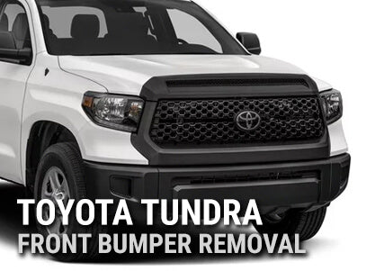 2014-2018 Toyota Tundra Front Bumper Removal