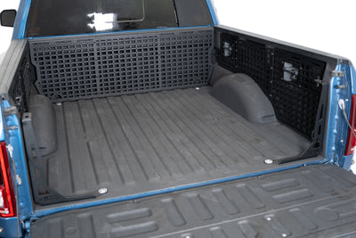 2017-2020 Ford F-150 & F-150 Raptor Bed Cab Molle Panels, installed on blue raptor