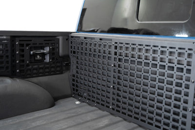 Perfect fiment with the 2017-2020 Ford F-150 & F-150 Raptor Bed Cab Molle Panels