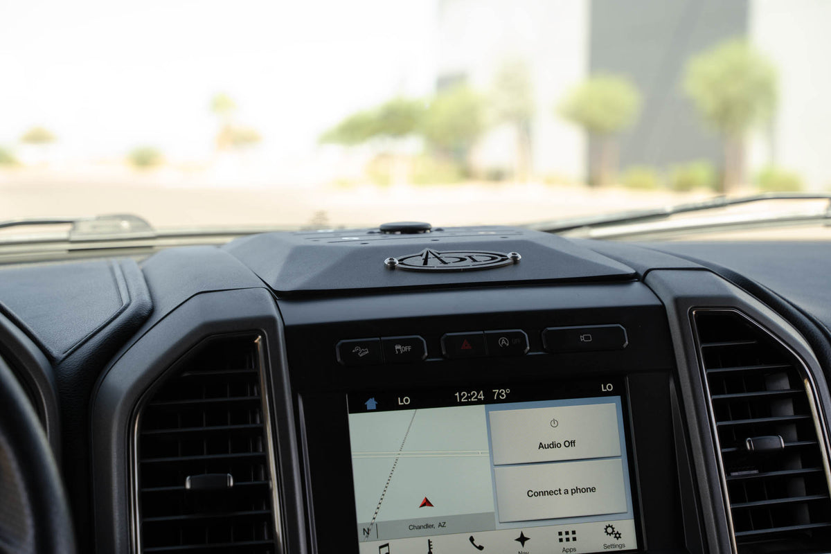 Ford Ranger Raptor Digital Display Digital Device Dash Mount for 15-20 F-150, Raptor, & 17-22 Super Duty