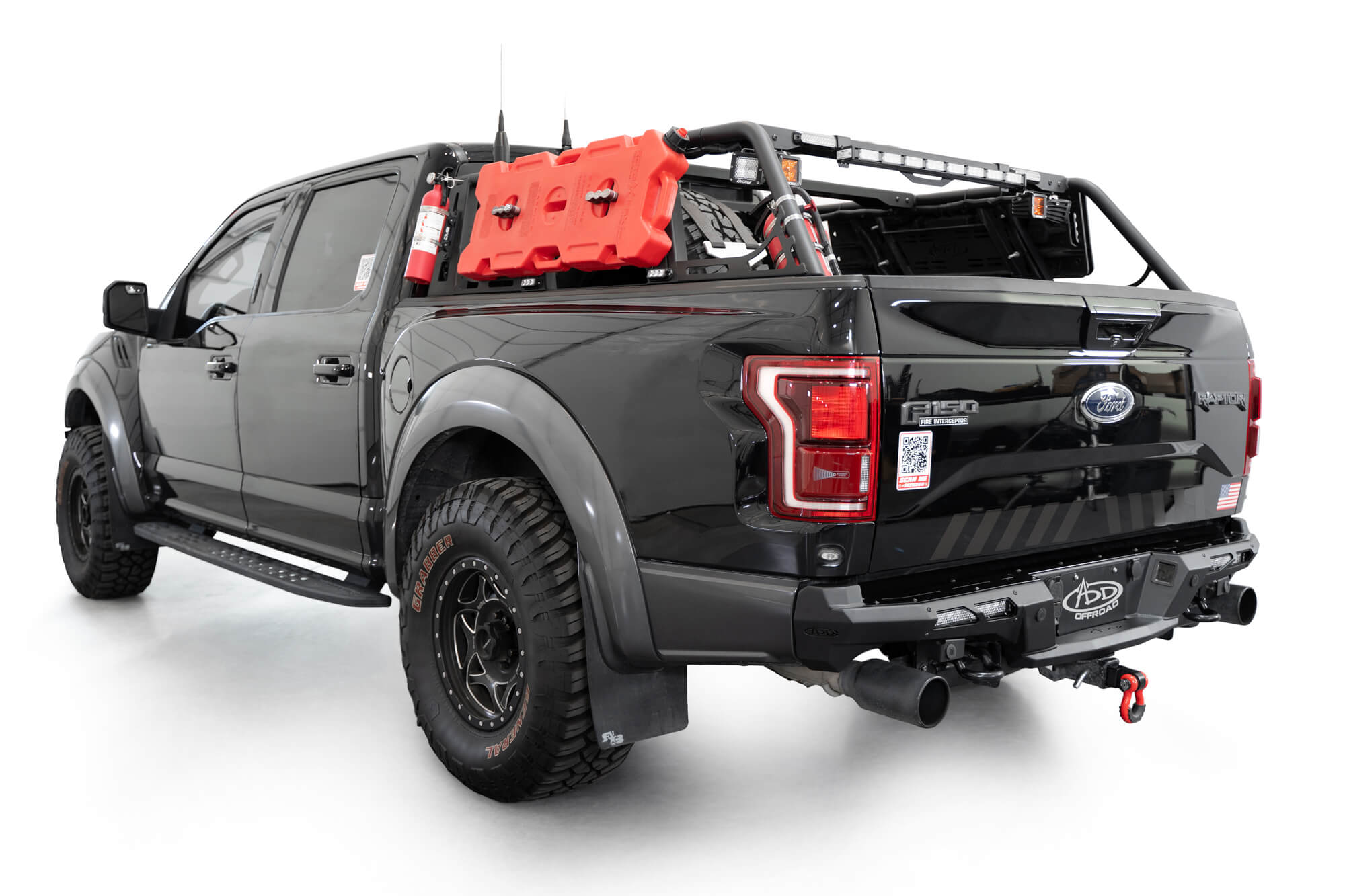 Corner Angle of the 2017-2020 Ford F-150 Raptor Phantom Rear Bumper