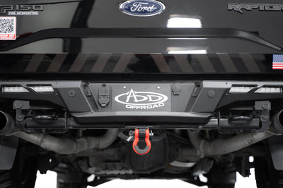 The 2017-2020 Ford F-150 Raptor Phantom Rear Bumper retains factory functionality