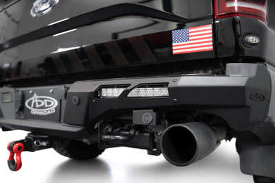 Close up of 10 inch light bars on the 2017-2020 Ford F-150 Raptor Phantom Rear Bumper