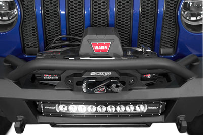 Capture Fairlead and winch on the Phantom Winch Front Bumper for the 2018-2024 Jeep JL/JT