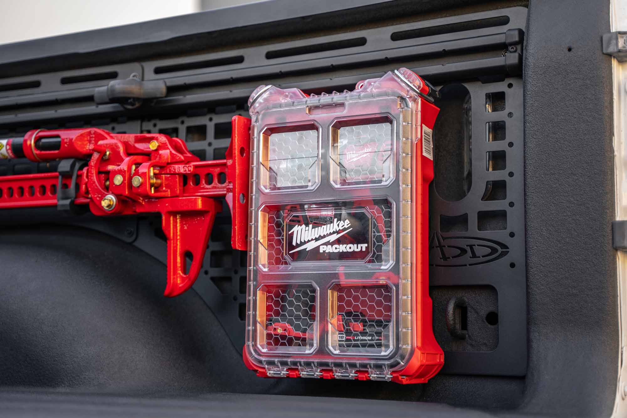 Toolbox on Bed Side Molle Panels for the 2019-2023 Ram 1500 & TRX