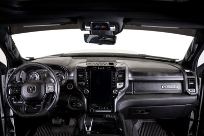 Cab view of Digital Device Dash Mount for the 2019-2023 Ram 1500 & TRX