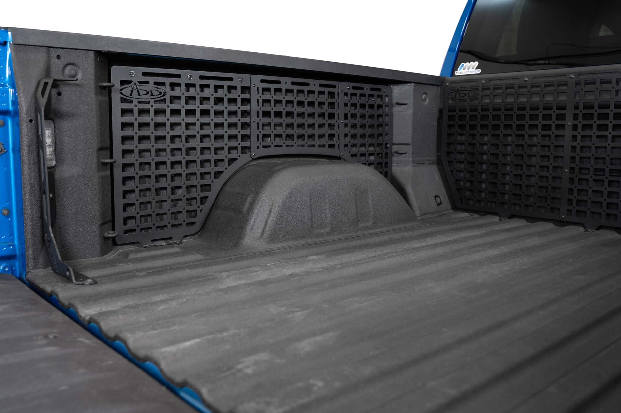 Driver Side 2019-2024 Chevy/GMC 1500 Bed Side Molle Panels alongside bed cab panels