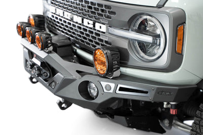Wing Lights mounting points on the 2021-2023 Ford Bronco Krawler Front Bumper