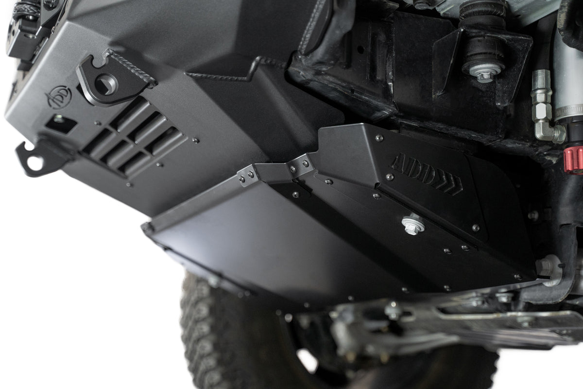 Skid plate on the 2021-2023 Ford Bronco Krawler Front Bumper