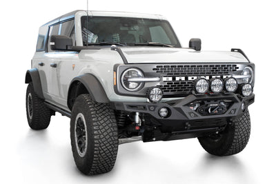 adding clear pod lights to the 2021-2023 Ford Bronco Krawler Front Bumper