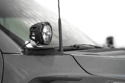 Ditch Light Brackets for the 2021-2024 Ford F-150 & Raptor near antenna