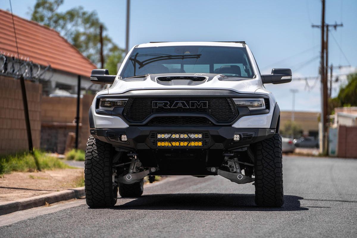 2021-2024 RAM 1500 TRX Bomber Front Bumper (20 Inch Lights)