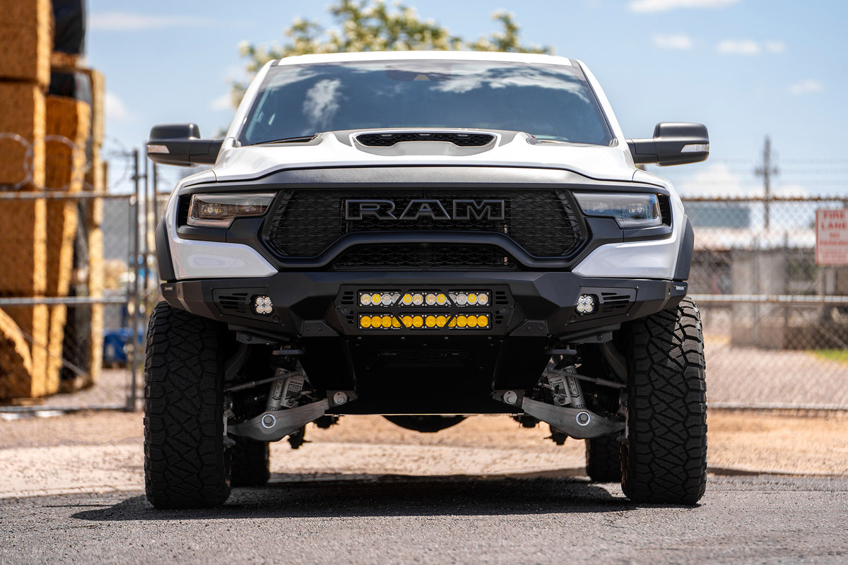 2021-2024 RAM 1500 TRX Bomber Front Bumper (20 Inch Lights)