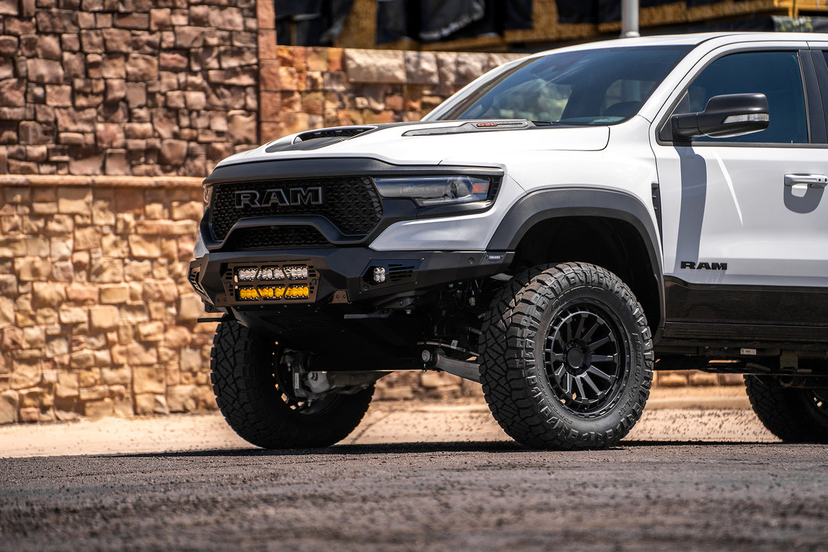2021-2024 RAM 1500 TRX Bomber Front Bumper (20 Inch Lights)