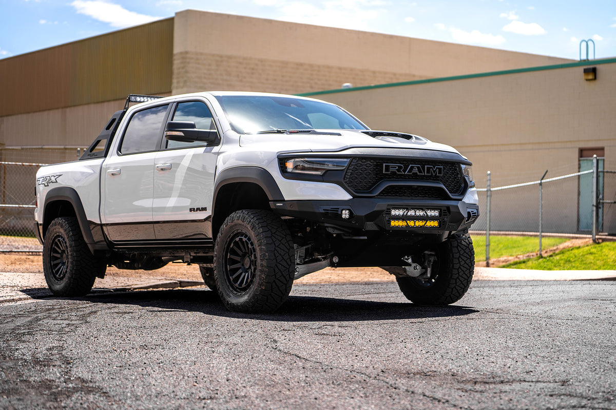 2021-2024 RAM 1500 TRX Bomber Front Bumper (20 Inch Lights)