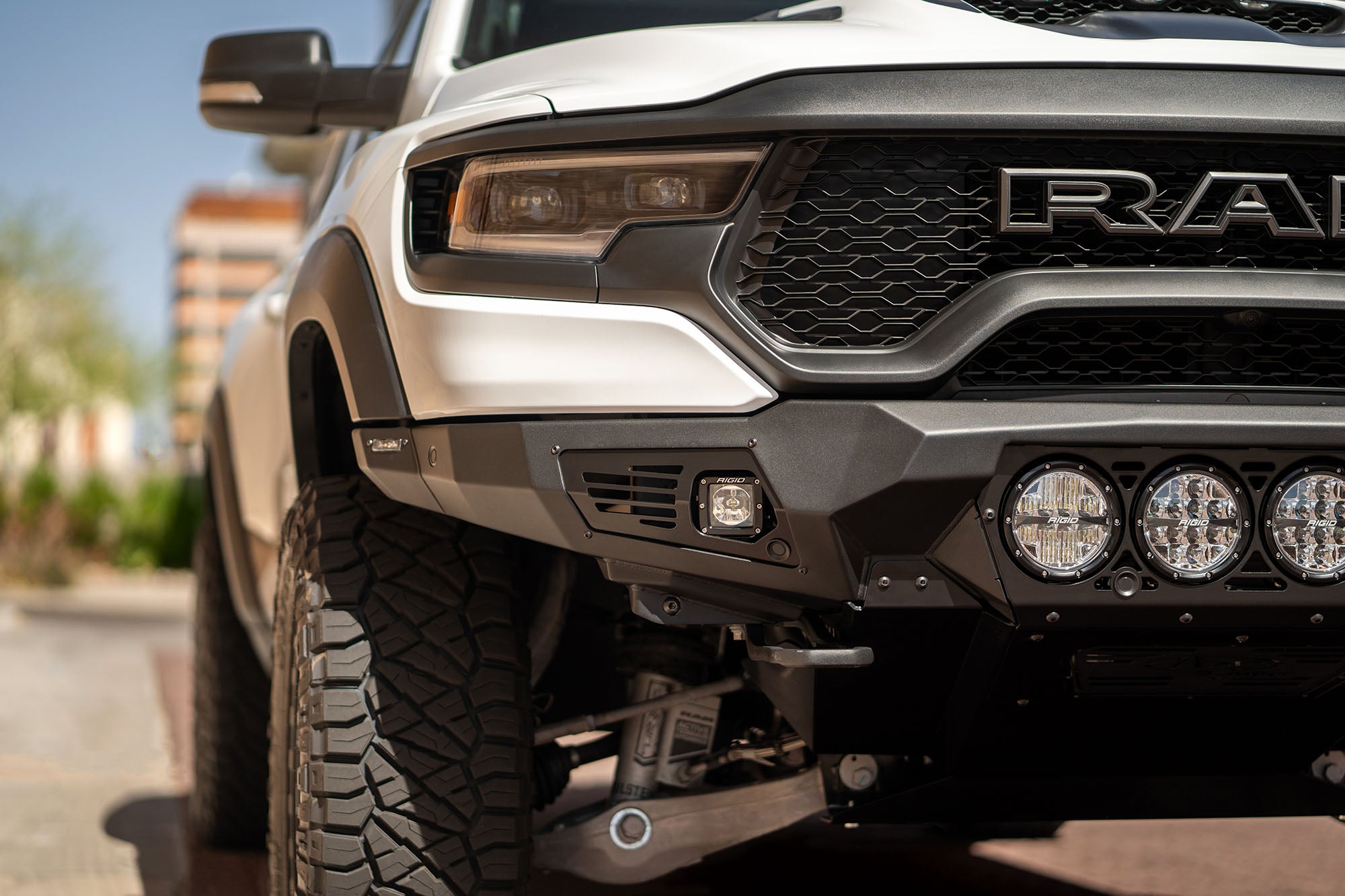 2021-2024 RAM 1500 TRX Bomber Front Bumper (RIGID)