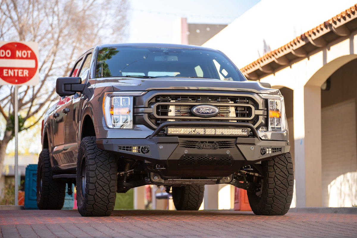 2021-2023 Ford F-150 HoneyBadger Front Bumper w/ Top Hoop