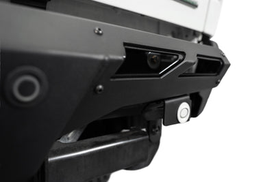 Satin Black aluminum accent panels on the Black Label Rear Bumper for the 2021-2024 Ford F-150
