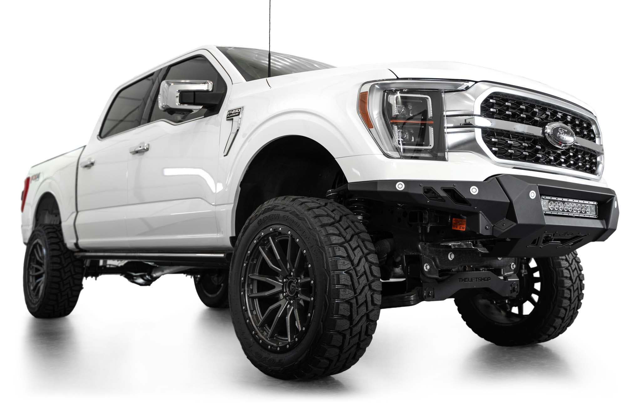 For 2021-2023 Ford F-150 F150 XLT Carbonized Gray Front Bumper W/ 4