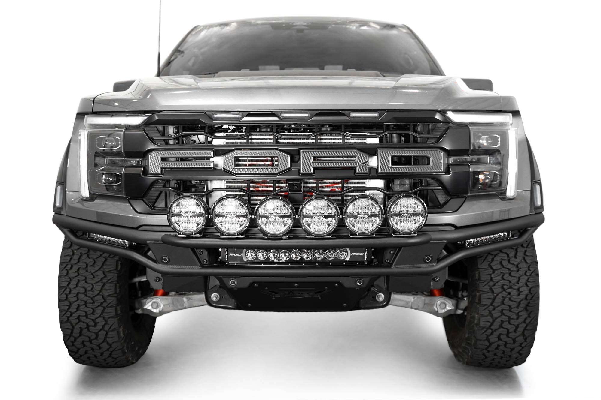 Ford Raptor Design Front 2021-2025 F-150 Raptor Front Bumper Light Hoop | Race Series | ADD