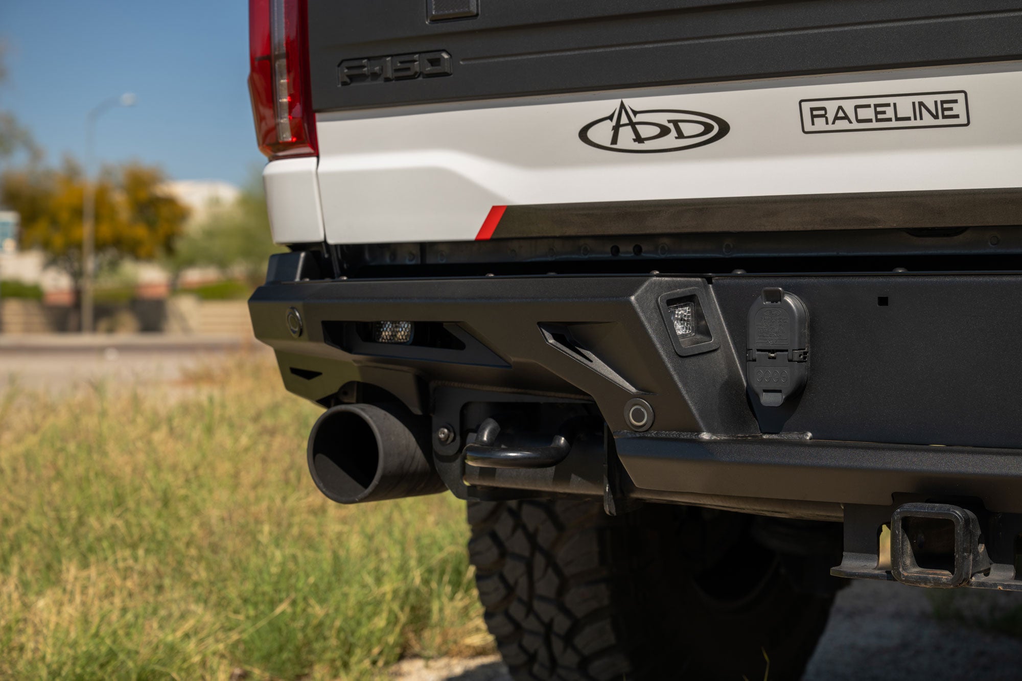 2021+ Ford F-150 Raptor ADD Edge Rear Bumper retains tow hooks