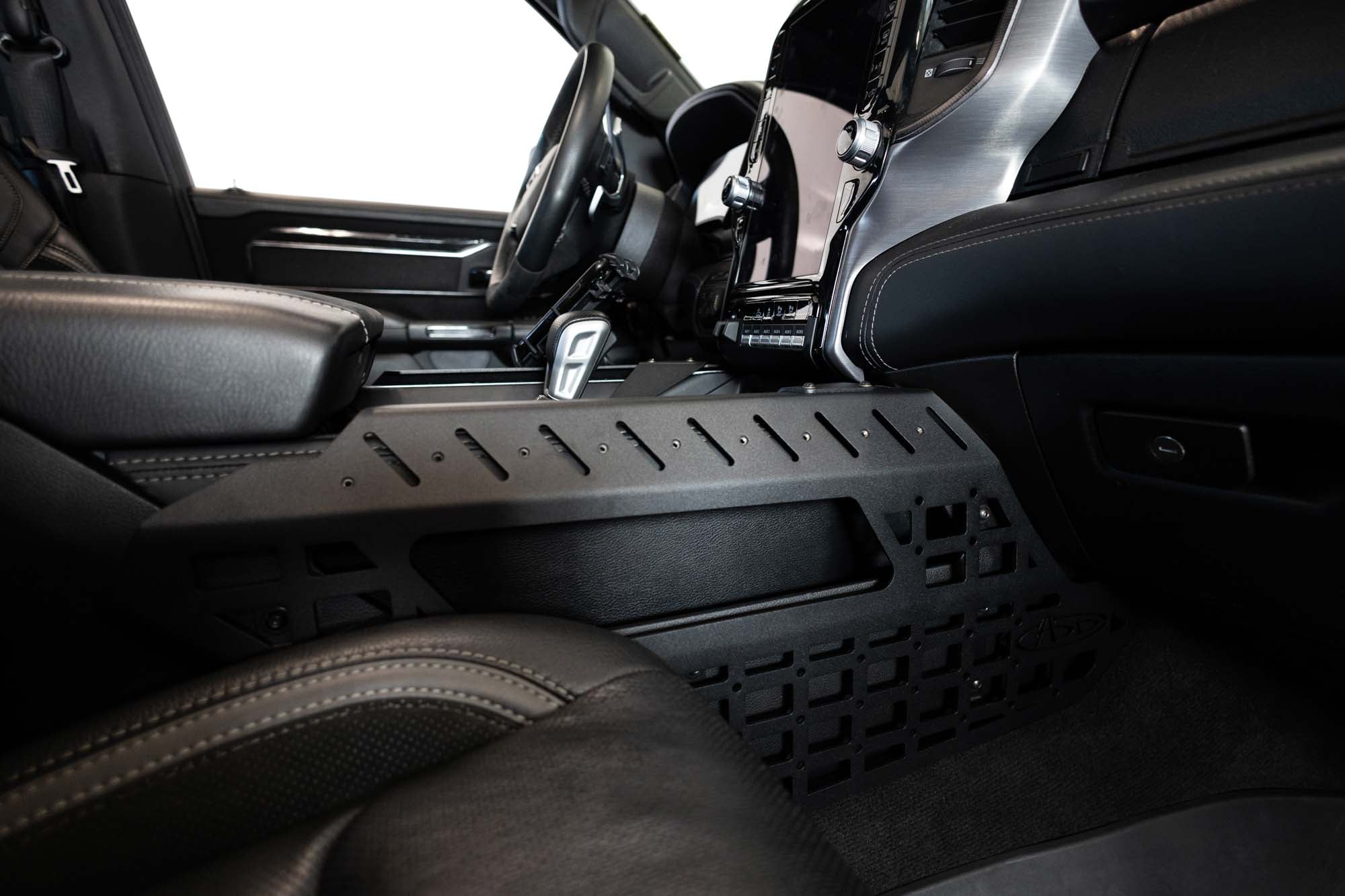Center Console Molle Panels & Digital Device Bridge for the 2021+ Ram 1500 TRX with no accessories