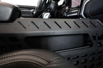 Threaded mounting points on the Center Console Molle Panels & Digital Device Bridge for the 2021+ Ram 1500 TRX 