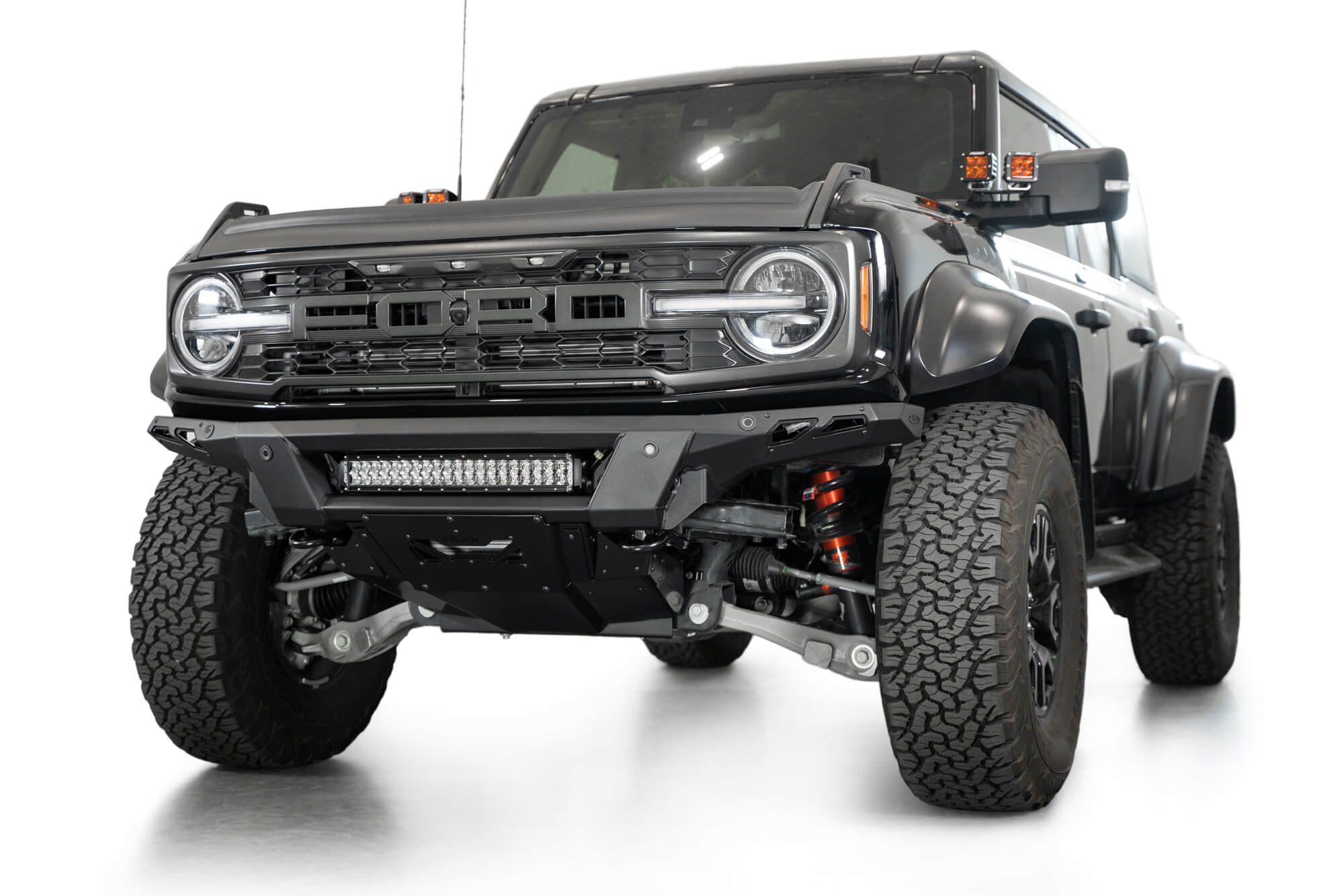 Phantom Front Bumper for the 2022-2023 Ford Bronco Raptor, studio shot