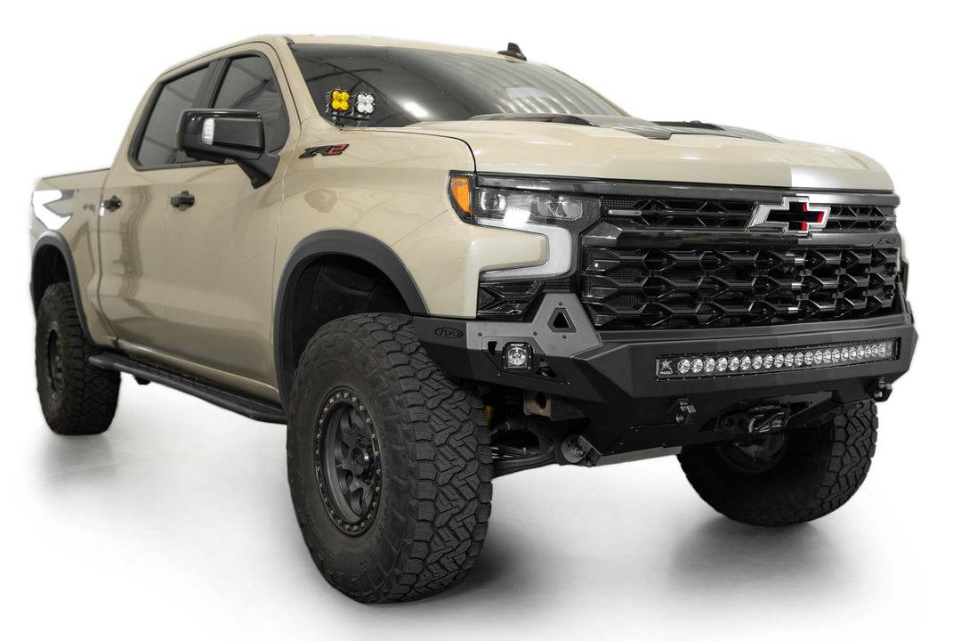 Silverado ZR2 Front Bumper | Stealth Fighter Series